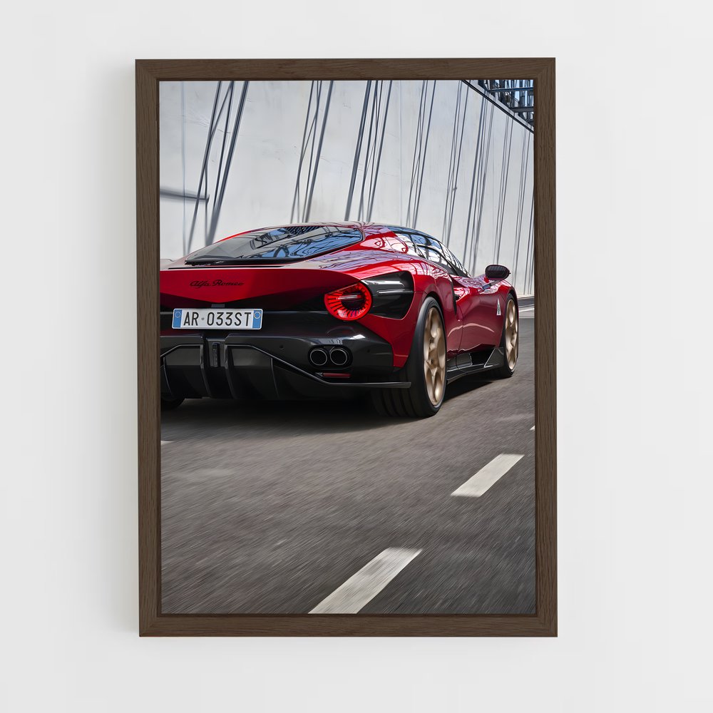 Poster Stradale D'une – affiche Alfa Romeo (vue 5)